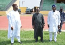NFF President Gusau Visits Rashid Yekini Mainbowl, Commends Gov. AbdulRazaq