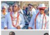 Late Capt. Elaweremi: Gov. Oborevwori, Billionaire Prophet Fufeyin, Otuaro, CO 3 Battalion, Major Lawal, and other dignitaries in Ayakoromo for funeral