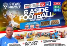 The Local Rebuilder Hon Shopware Ayaware on it Again as he begins his fourth football edition