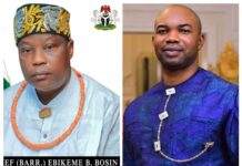 NDBDA Chair, Chief Ebikeme Bosin felicitates Engr. Tonlagha On His 50th Birthday