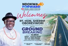 NdokwaForward applauds Oborevwori on N29.8bn Aboh-Akarai Road, Bridge Groundbreaking