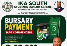 Ika South begins payment of N50,000 Bursary transfer to successful benefitting Students