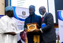 Dennis Osadebe University VC, Prof. Aghalino Bags UNILORIN Distinguished Alumnus Award