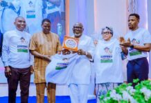 Living Faith Church Honours Oborevwori, Wife, Calls For Support For 2027 Re-election